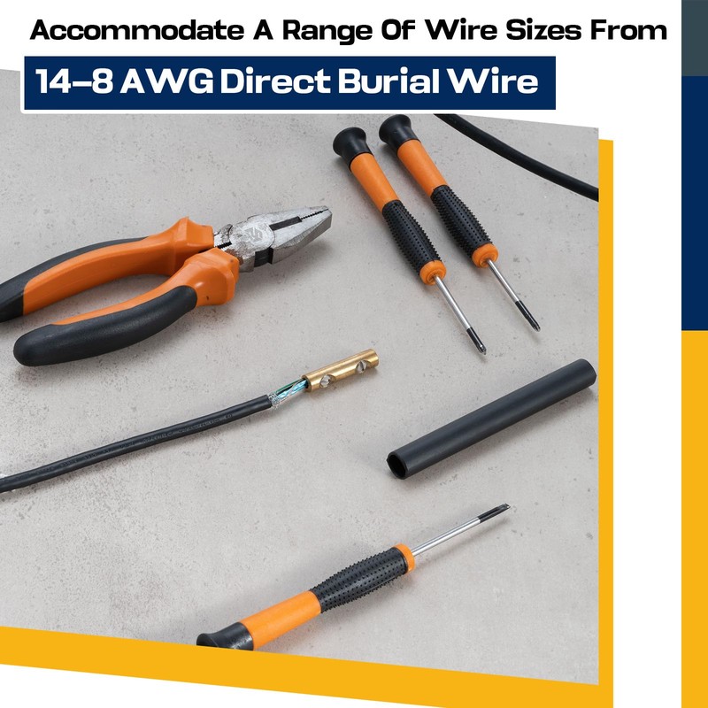 Relaxweex 2 Sets Underground Wire Splice Kit Well Pipe Splice