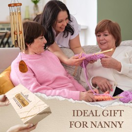 Leebbsin Gifts for Nanny, Nanny Gifts Wind Chime, Nanny Birthday Gifts from Grandchildren, Mothers Day Thanksgiving for Grandma, Nana, Gigi
