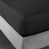 Bianca 400 Thread Count Cotton Sateen Double Fitted Sheet Black