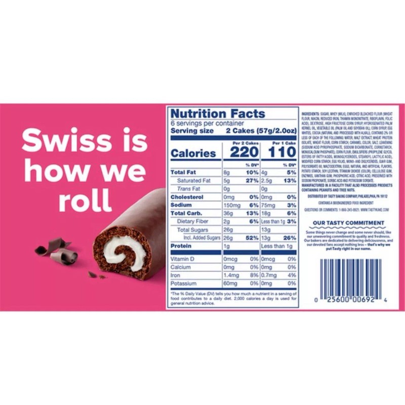 Tastykake New Tastykake Creme Vanilla Filled Swiss Rolls Chocolate Coating