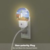 sndheke Beautiful White Lighthouse Night Light Plug into Wall, Ocean