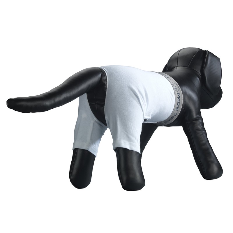Mozzie Pants Walking E-Collar Alternative, Dog Pajamas, Medium, Blue