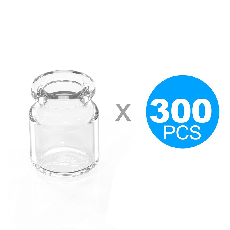 Biocomma Borosilicate Glass Standard Crimp Headspace Vial Flat Bottom Short