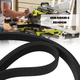 YINETTECH 1 x Table Saw Drive Belt 6 Ribs 42 Inch Long 816439-3 HK140430 Compatible with Ryobi Compatible with Ridgid TS3650 TS3660 TS24120