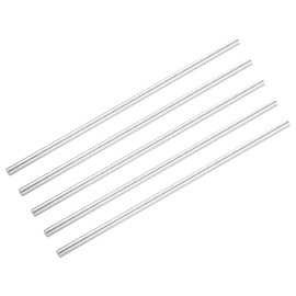 DMiotech 5 Pcs Aluminum Rods,8mm Dia 300mm Long Solid Round Rod Stick 6061 Extruded Lathe Bar Stock Aluminum Metal Rods for DIY Craft Model Plane Ship Car