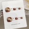 Lyvora Handmade False Nail for Feet, Crystal Rhinestones, Silver Glitter,