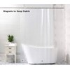 Ryhpez Shower Curtain Liner - Clear Shower Curtain Set with