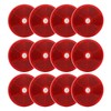 12PCs Round Reflector Red Reflective Sticker Waterproof Signal Warning for