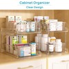Vtopmart 4 Pack Bathroom Organizer, 2 Tier Clear Under Sink