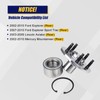 KUSATEC 521000 2PCS Rear Wheel Bearing and Hub Assembly Compatible