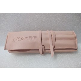 COLOURPOP BRUSH ROLL SET 10 BRUSHES WITH ROLL Pink New