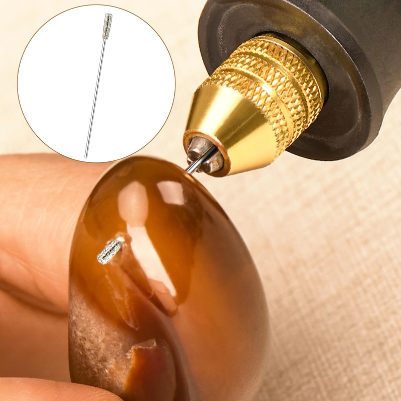 20Pcs 1mm Small Diamond Drill Bits for Glass Jewellery, Diamond