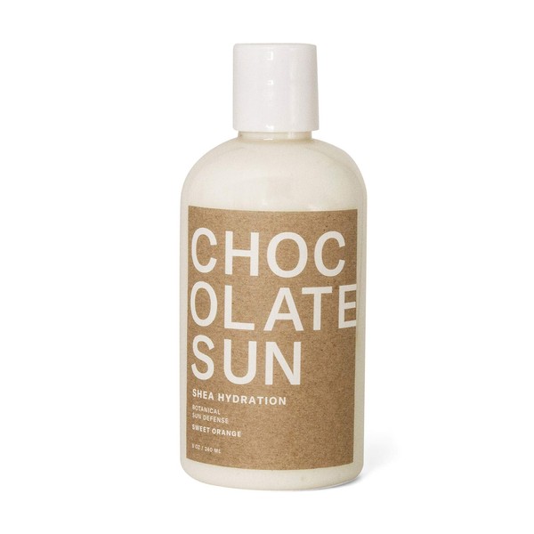 Chocolate Sun - Organic Shea Butter Botanical Sun Defense To Prolong Self Tan (8 oz) | Clean, Non-Toxic Sunless Tanning
