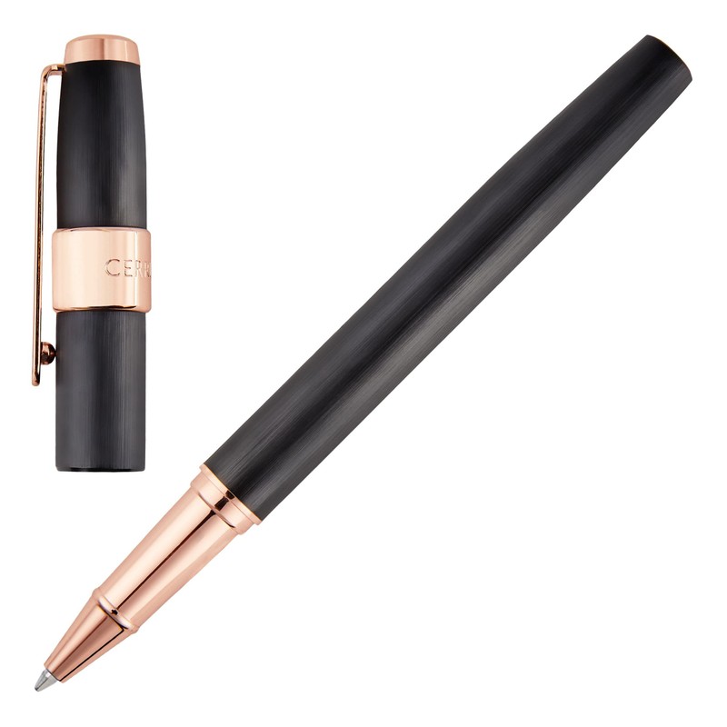 Cerruti 1881 Rollerball Pen Block (Brushed Black)