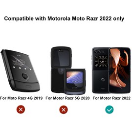 FYDIKHN Anti-Spy Anti-Glare Inner Screen Protector and Privacy Matte Outer Screen Protector Soft Anti-Scratch Film Designed for Motorola Moto Razr 2022 Anti-Peeping Full Glue