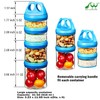 SELEWARE SELEWARE Portable Stackable Food Storage Containers for Snacks Formula