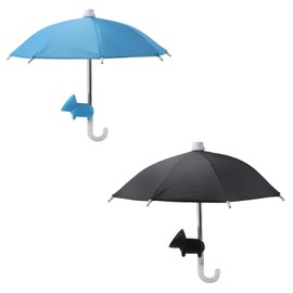 2 Pcs Phone Umbrella Sun Shade Suction Cup Stand,Creative Outdoor Cell Phone Holder Sun Shade,Outdoor Anti-Glare Stand Sun Visor