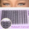 Yawamica Lash Clusters Kit Natural Lash Extension Kit 8-14mm Short