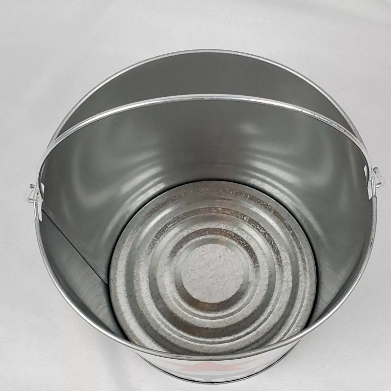 Heineken 0.0 Logo Beer Silver Metal Pail Ice Bucket With