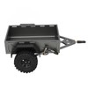 RC Car Hitch Trailer Aluminum Alloy Antislip Rubber Tire Rustproof