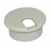 My Cable Mart 1 1/2inch CUT-HOLE Light Gray Round Wire
