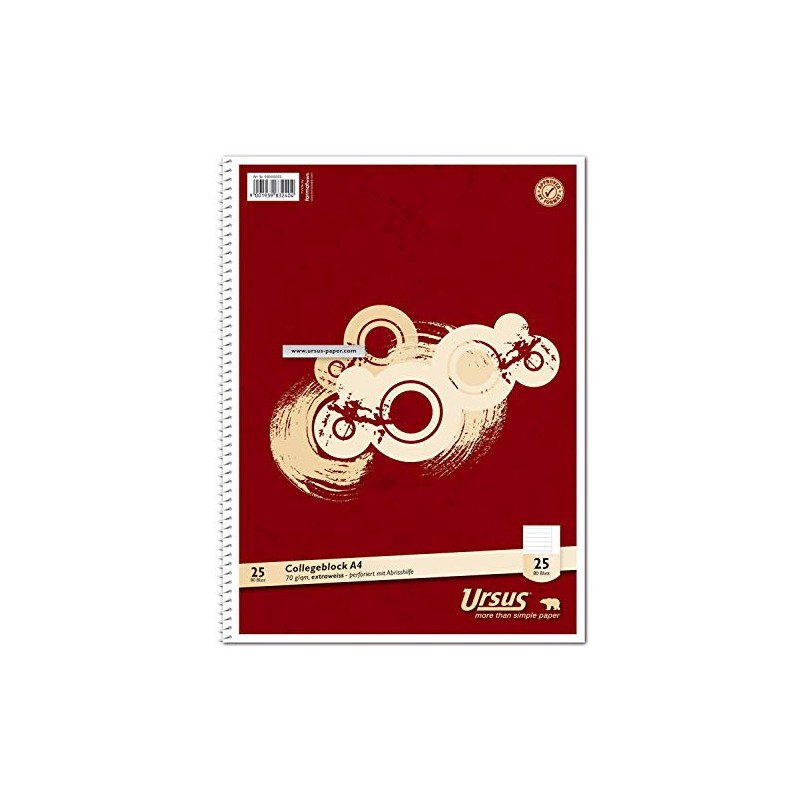 College Notepad LIN25 A4 80 Sheets 70 g/m² 9 mm