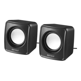 BUFFALO BSSP105UBK PC Speaker USB Powered Compact Size, Black