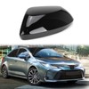 Black Left Driver Side Replacement Mirror Cover Cap Housing for