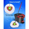 4 Pack Spin Mop Replacement Head Compatible with O-Cedar EasyWring