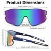 FEISEDY Unisex Youth Sunglasses, Teens Baseball Tennis Sunglasses, UV400 Sports