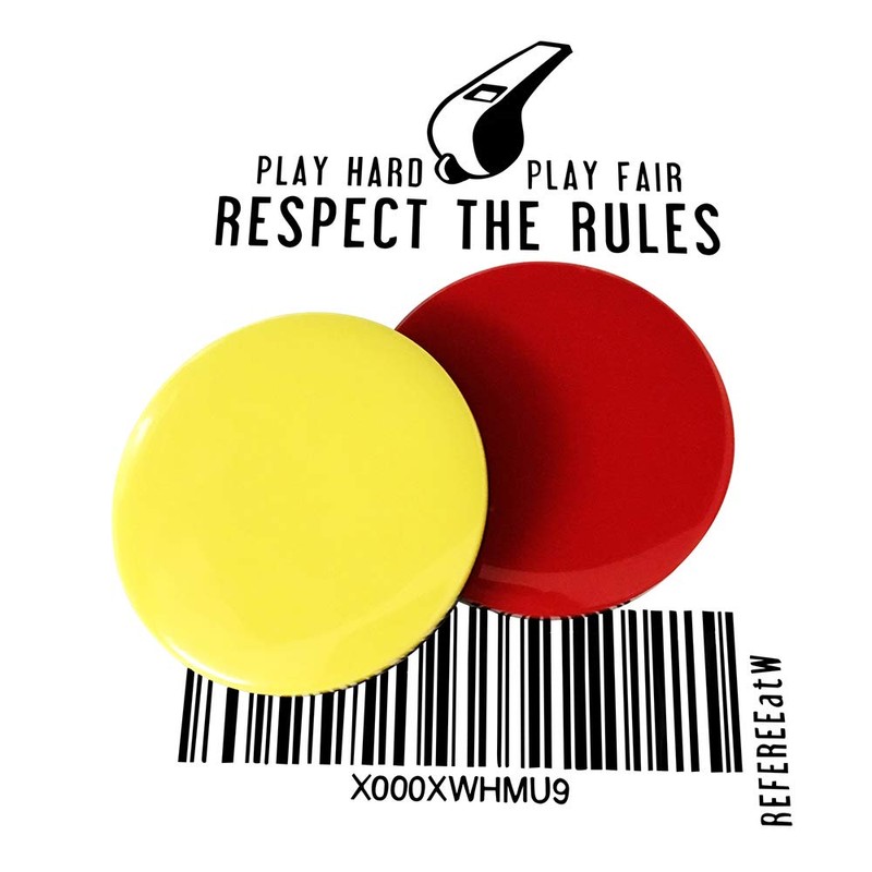 referee at work Referee Voter Tokens Set of Red and
