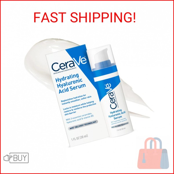 Cerave Hyaluronic Acid Serum for Face with Vitamin B5 and