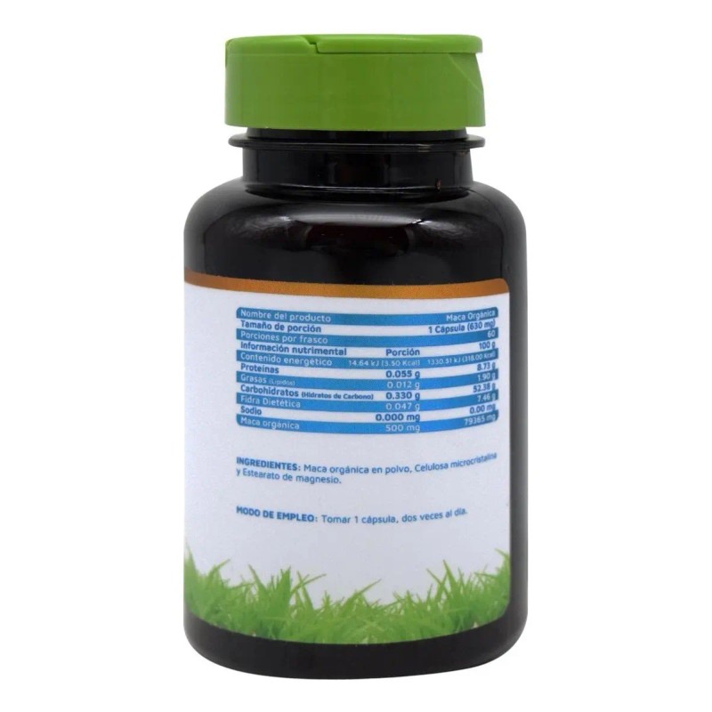 Suplemento Alimenticio Maca Organica Caps Vidanat Sabor