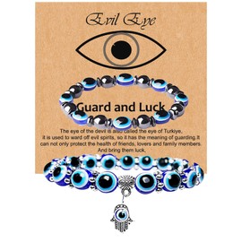 72ore Evil Eye Bracelets Beaded Bracelets Good Luck Protection Bracelet Evil Eye Bracelets for Women Red String Bracelets Healing Bracelet Evil Eye Charm Bracelets Evil Eye Jewelry