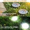 Joomer Solar Ground Lights, 16 Pack 8 LED Solar Lights