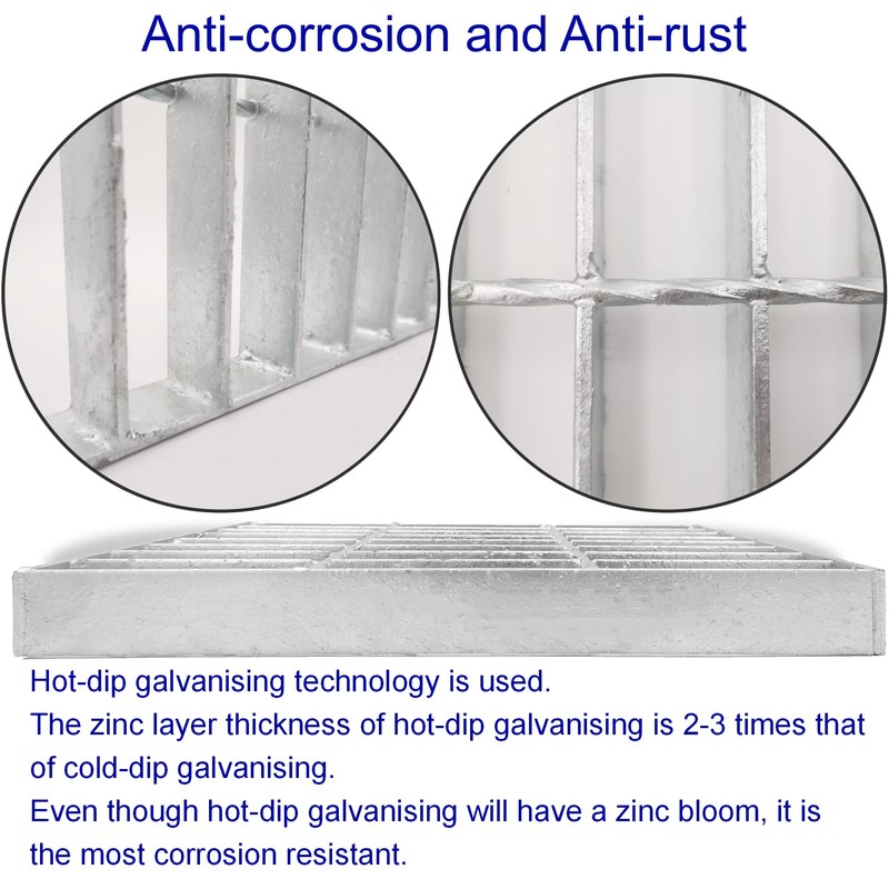 MOSINSBO Galvanized Steel Drain Grate for NDS 9x9 Catch Basin,