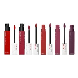Pack x5 Labiales Liquidos Matte Maybelline De Larga Duración Superstay Matte Ink