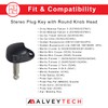 AlveyTech Stereo Plug Style Key with Round Knob Head for