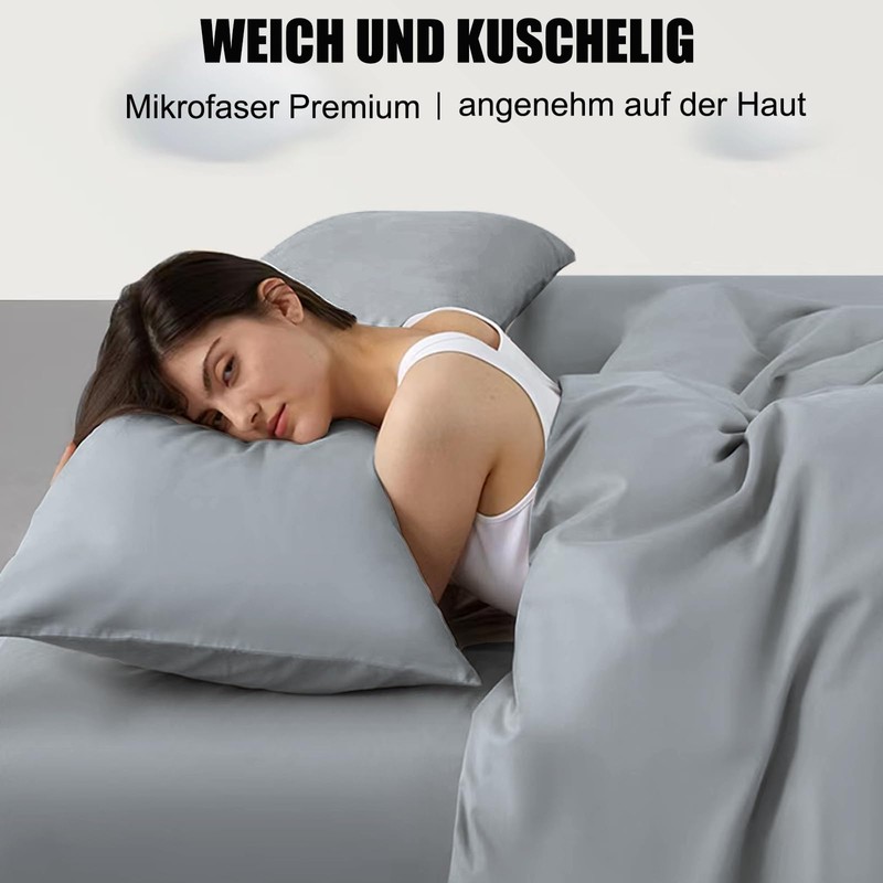 Soifox Side Sleeper Pillowcases, 40 x 145 cm, Set of