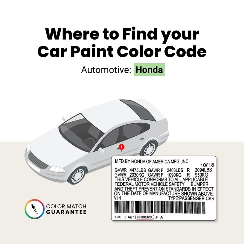 TouchUpDirect NH-830M Lunar Silver Metallic Compatible with Honda Exact Match