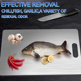 Titanium Cutting Board, 2025 New 18" x 12" Non Toxic Chopping Board, Double-Sided Cutting Board, Food Grade Scratch-resistant for Meat/Fruit/Vegetable for Camping, Dishwasher Safe (18”L x 12”W)