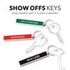 IF Show Offs Keys, Novelty Metal Keyrings with Enamel Infill