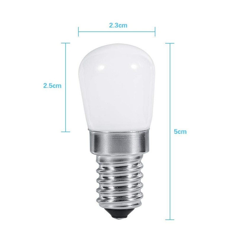 Zerodis LED Refrigerator Light Bulb E14 1.5W SMD 2835 Mini