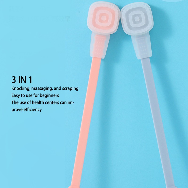 2Pcs Meridian Pat Sha Board Pats Pink Blue Silicone Health