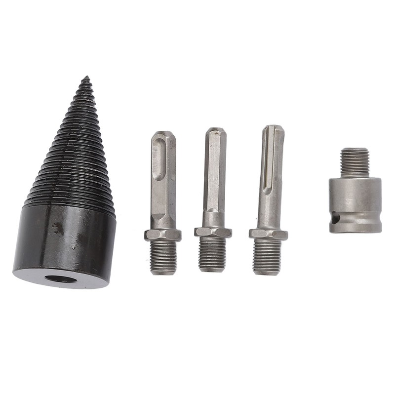 5Pcs Firewood Log Splitter Drill Bit Steel Wood Splitting Logs