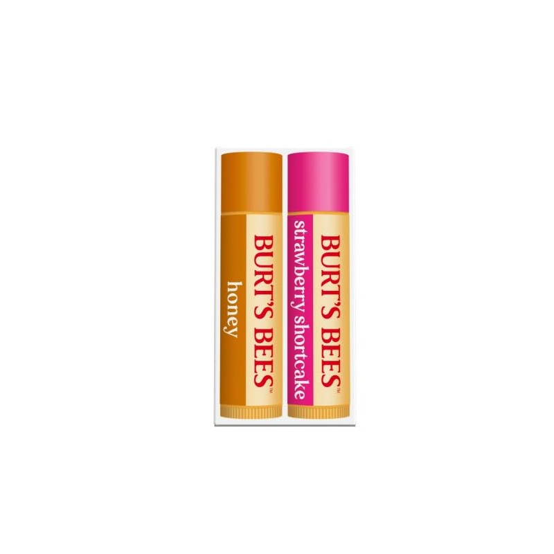 Burt's Bees Moisturizing Lip Balm Value Pack, Honey & Strawberry