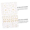 BIUDECO Moon Nail Sticker Set 10 Sheets Nail Stickers for