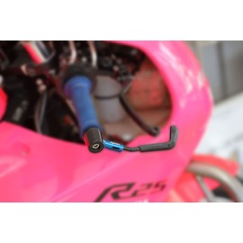 Kijima Honda 204-2160 Motorcycle Parts Lever Guard Type R Brake Right Side for 0.9 inch (22.2 mm) Steering Wheel Blue