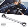 Double Ended Ring Wrench Universal Chrome Vanadium Steel 72 Tooth