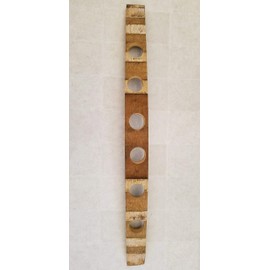 Natural Wine Barrel Stave As Candle Holder